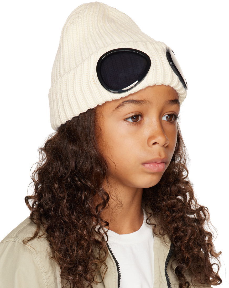 Шапка C.P. Company C.P. Company Goggle Beanie білий | 15CKAC058B005509A, 1