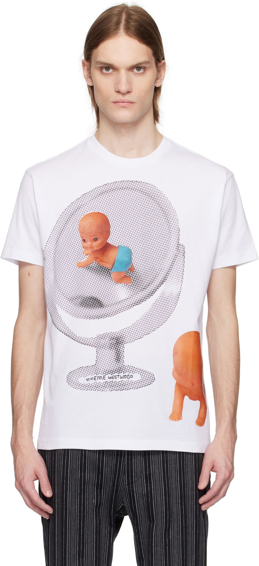 Футболка Vivienne Westwood Vivienne Westwood Baby Classic T-Shirt білий | 3G01003E-J001M-