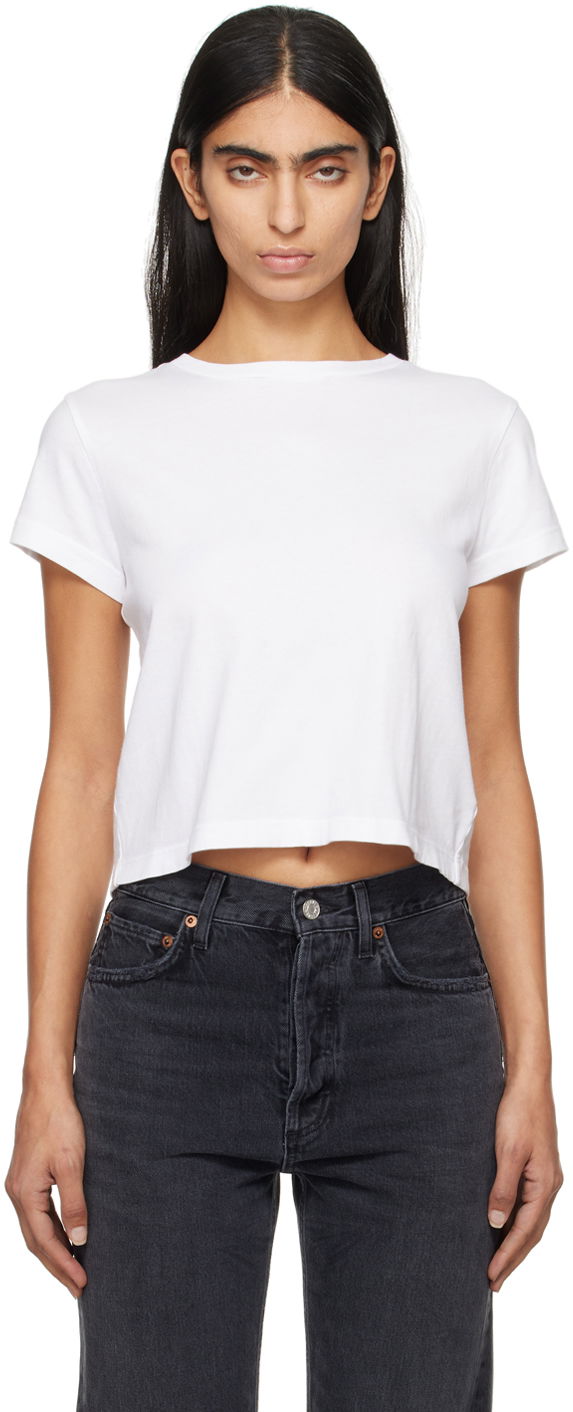Футболка AGOLDE Shrunken T-shirt білий | A7180-1507