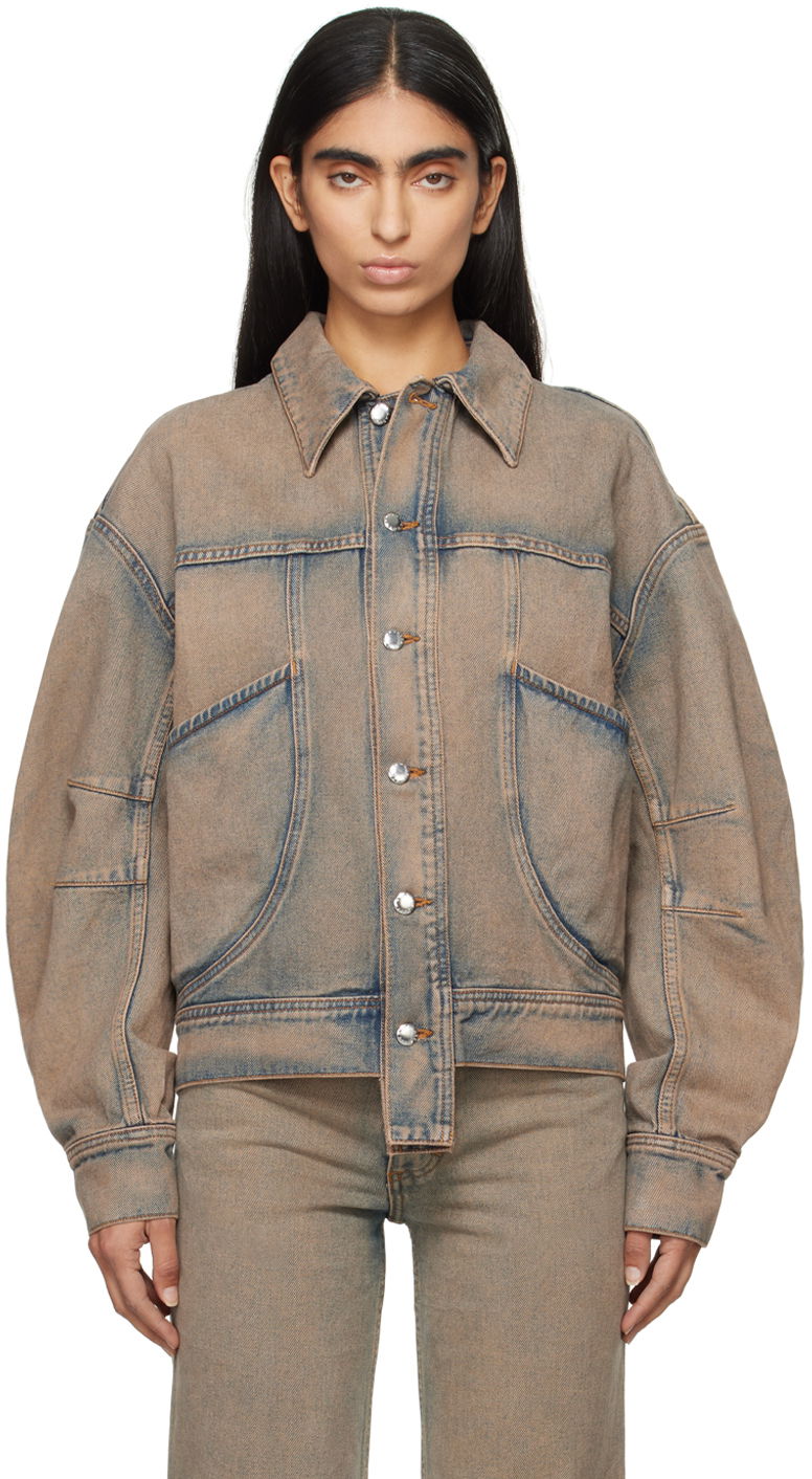 Куртка Eckhaus Latta 'EL' Redux Denim Jacket Синій | 1104-EL-PF24-S -
