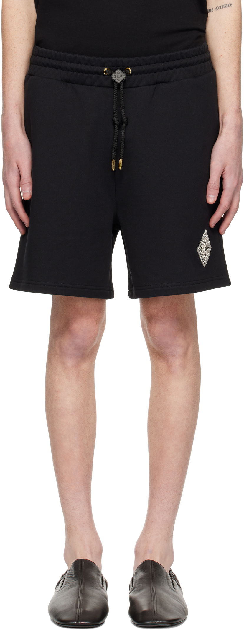 Шорти Casablanca Pearl Diamond Lounge Shorts чорний | MPS25-JTR-003-03