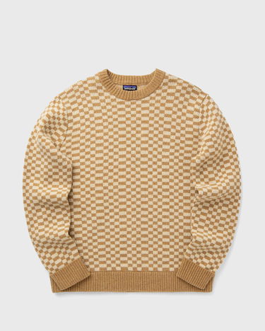 Cветр Patagonia Recycled Wool-Blend Checkered Sweater бежевий | 50655-FTGO, 1