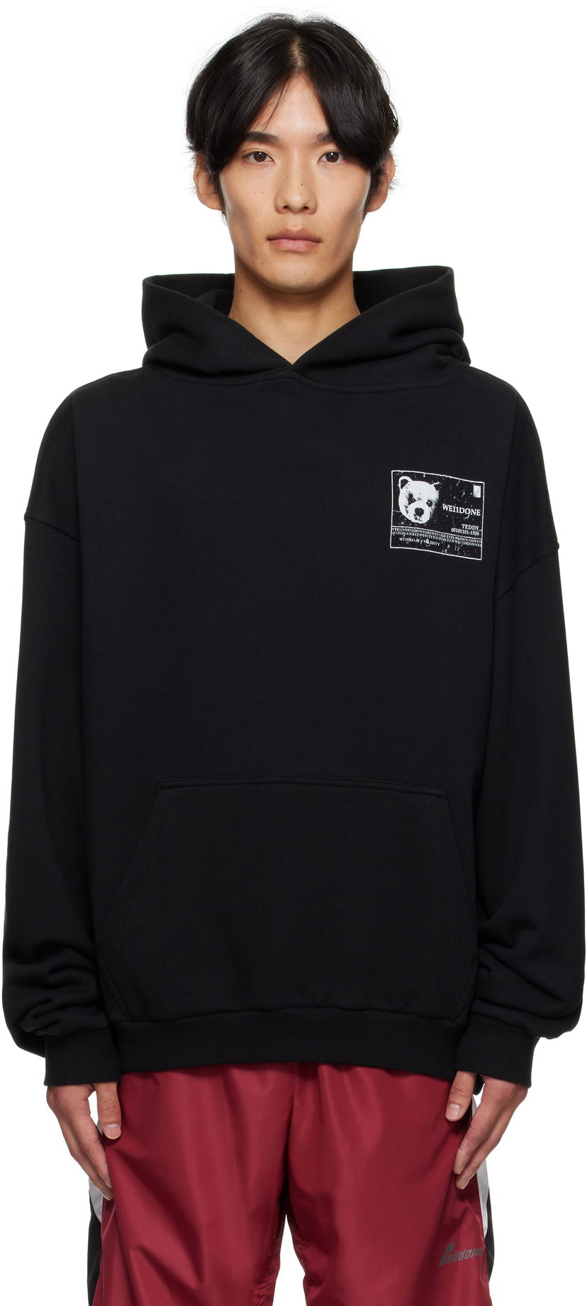 Світшоти We11done DNA Hoodie чорний | WD-TH2-25-833-U-BK