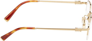 Сонцезахисні окуляри Miu Miu Miu Miu Half Rim Metal Rectangle Glasses Коричневий | 0MU 52WV 8056262411148, 1