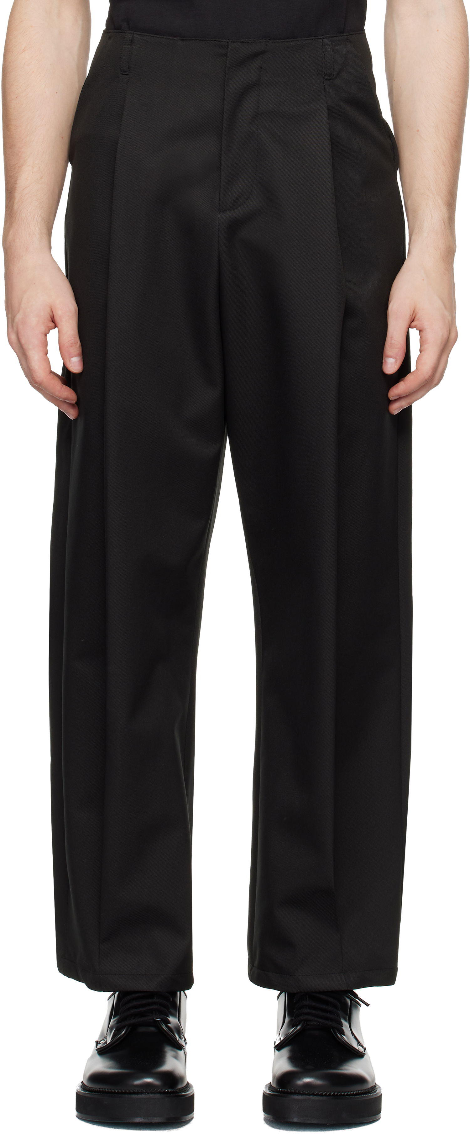 Штани ADER ERROR Black Wide Leg Trousers чорний | BN01FWSA0212BK, 0
