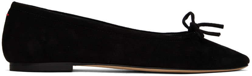 Одяг Aeyde Aeyde Delfina Suede Ballerina Flats чорний | A11-FL-MNLR08FL17-SS24-800-017