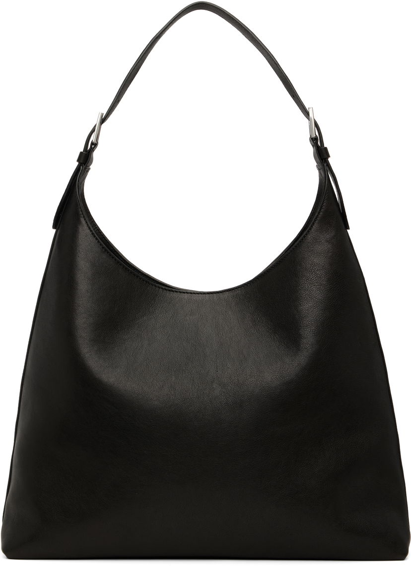 Сумка BY FAR BY FAR Camryn Washed Leather Shoulder Bag чорний | MWBSB058LL034BK001PL