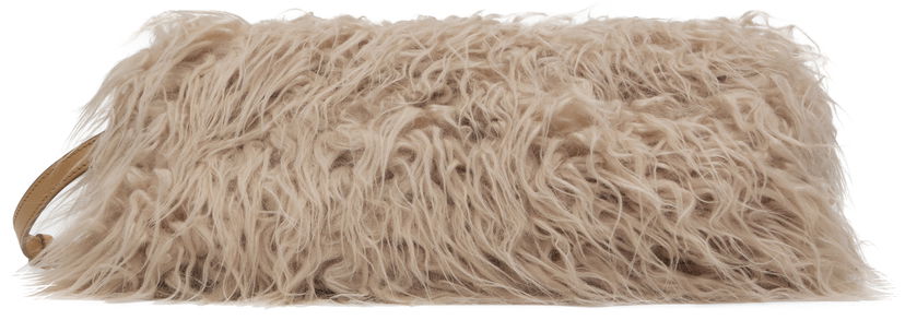Сумочка Dries Van Noten Furry Clutch бежевий | 242-011518-996