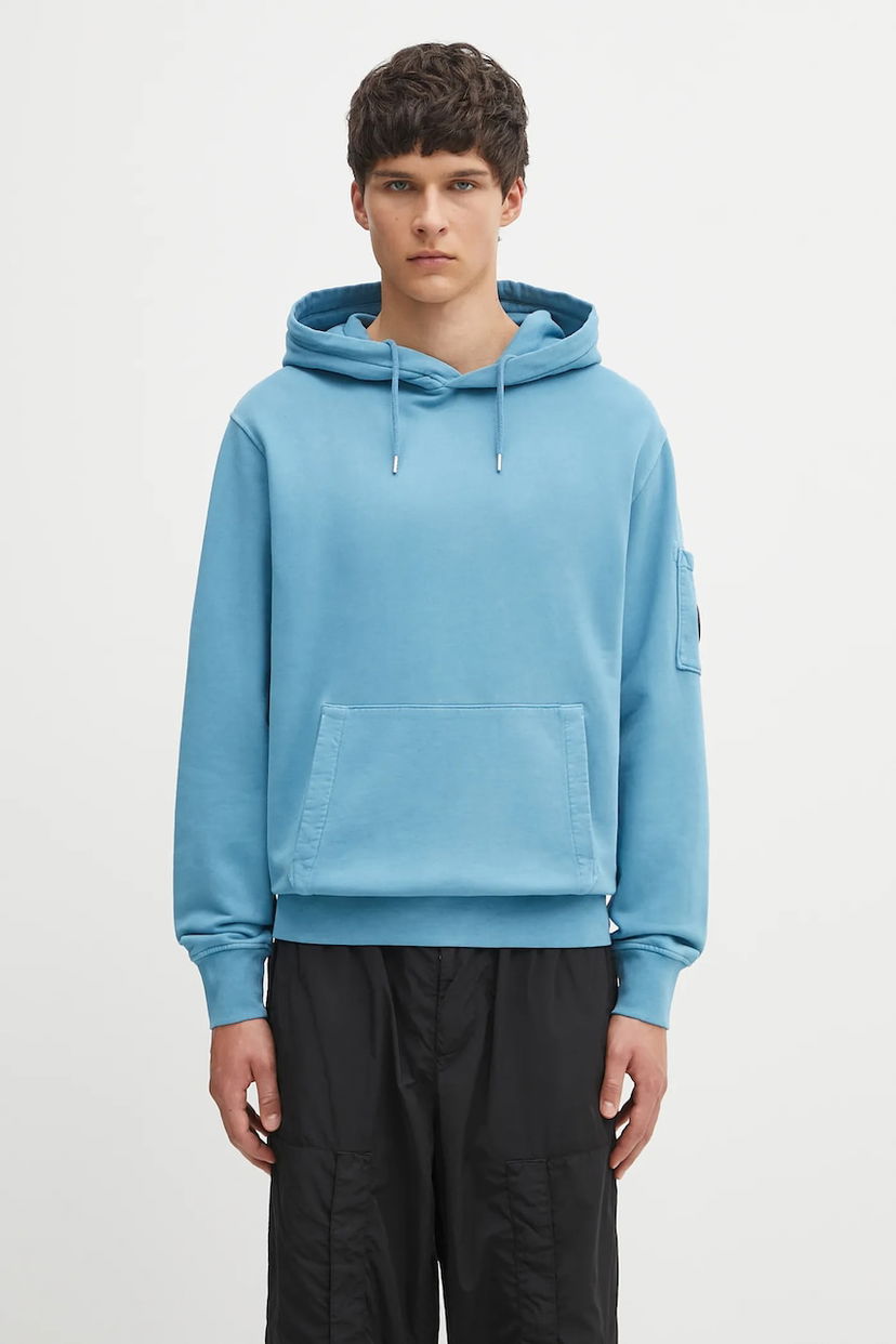 Світшоти C.P. Company C.P. Company Smooth Hooded Sweatshirt Синій | 19CMSS719A006372R