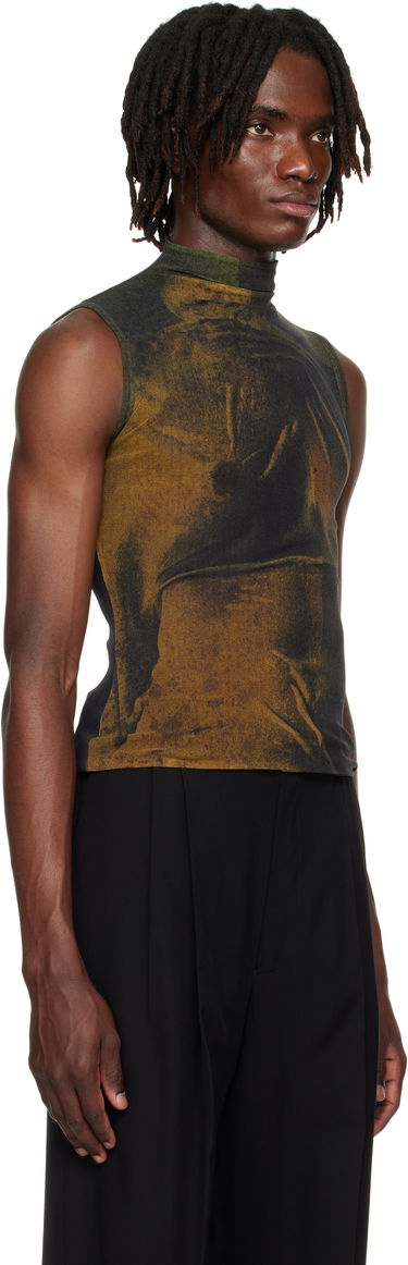 Безрукавка Jean Paul Gaultier Jean Paul Gaultier High Neck Printed Top Коричневий | 25/03-W-TO311-M004P-4812, 4
