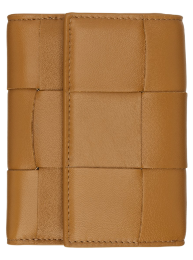 Гаманець Bottega Veneta Trifold Zip Wallet бежевий | 651372 VCQC1