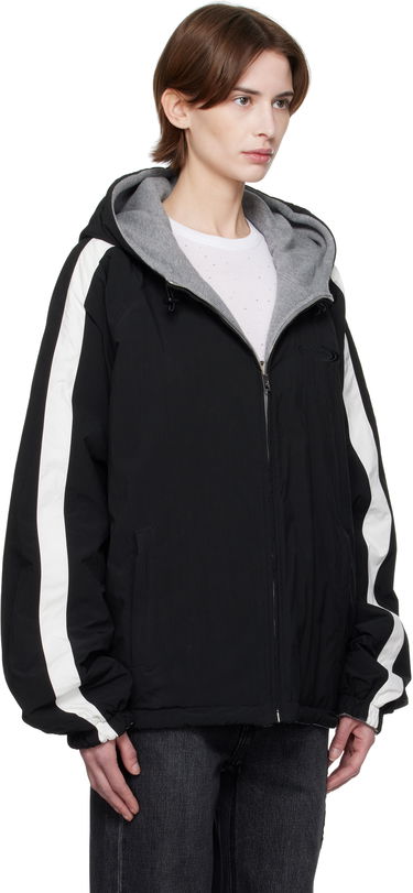 Вітровка Alexander Wang Alexander Wang Raglan Hooded Reversible Jacket чорний | UWC1252038, 1