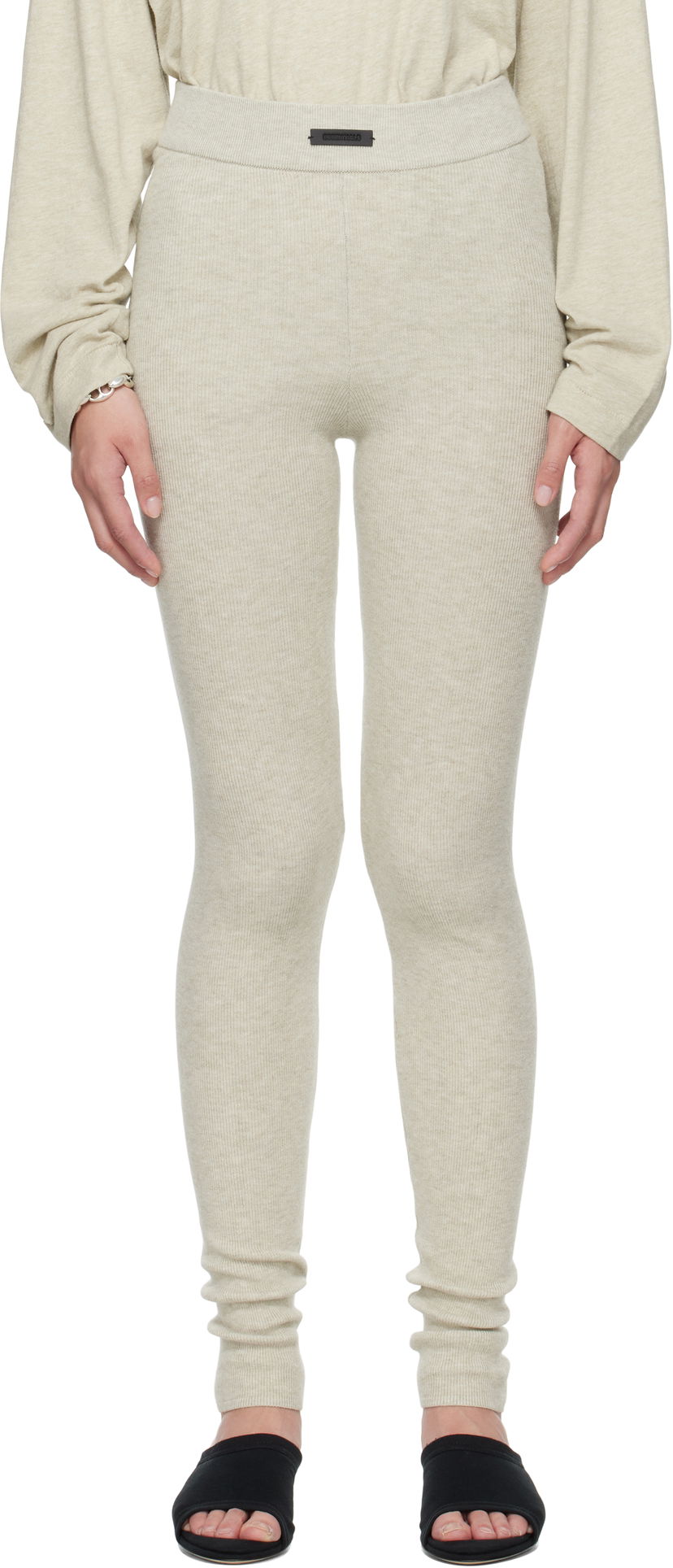 Легінси Fear of God Fear of God ESSENTIALS Soft Rib Leggings бежевий | 192SP257492FW