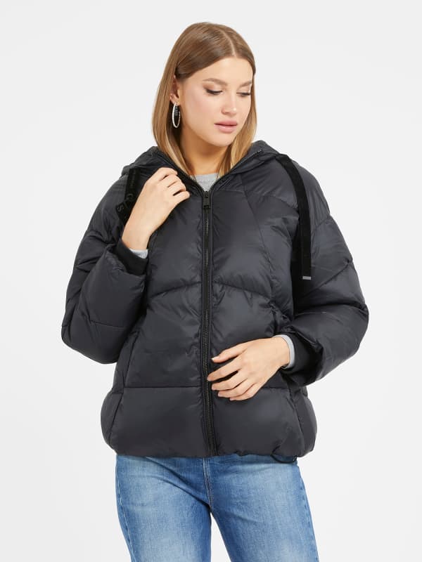Пуховик GUESS Hooded чорний | W3BL21WG0V0, 0