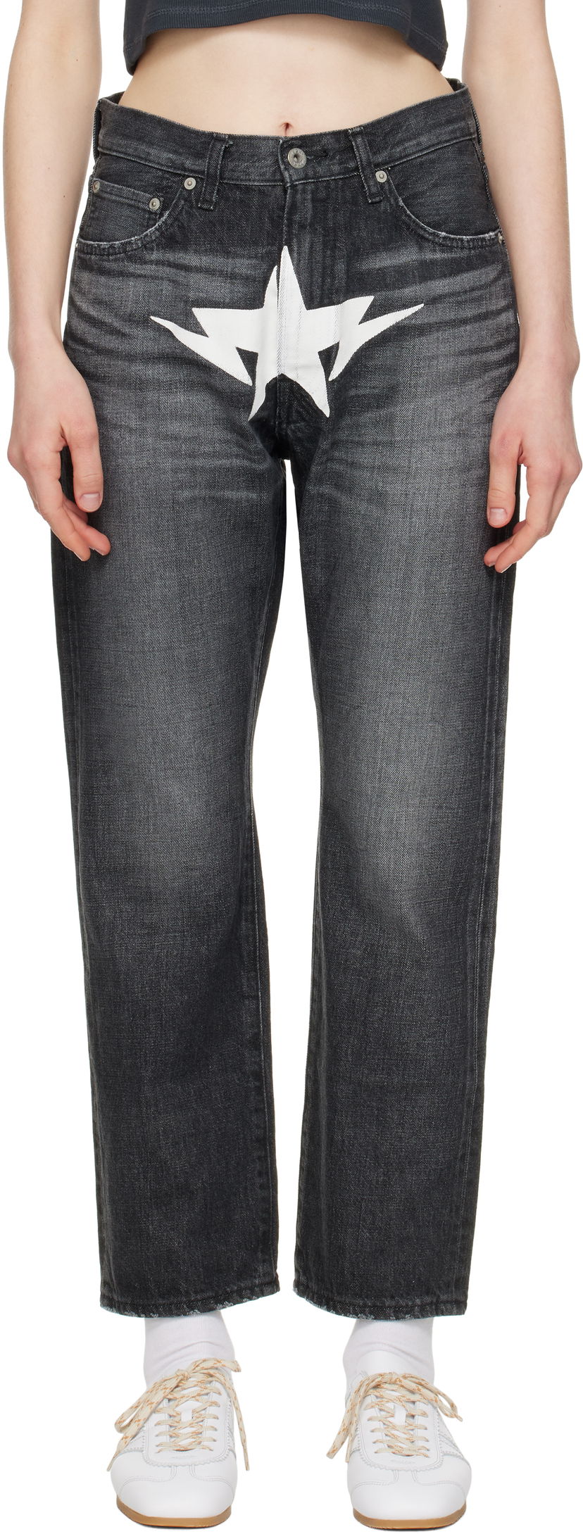 Джинси BAPE Twin Sta Relaxed Fit Jeans чорний | 001DPK801003M