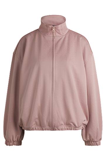 Cветр BOSS Oversized Logo Jacquard Jacket Рожевий | 50531182
