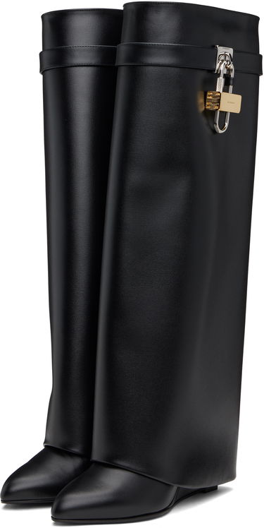 Одяг Givenchy Givenchy Shark Lock Tall Boots чорний | BE702XE1NG001, 4