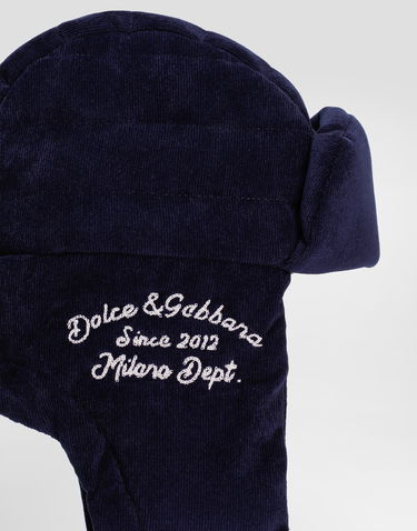 Капелюх Dolce & Gabbana Dolce & Gabbana Corduroy Trapper Hat темно-синій | LB5H64FUEFOB3895, 2