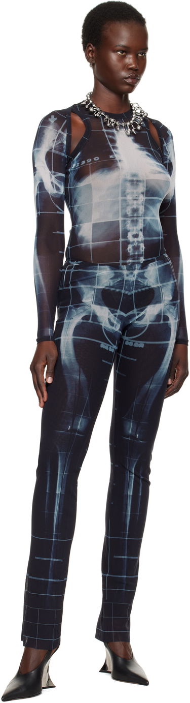 Боді Jean Paul Gaultier Jean Paul Gaultier 'The Squeletor' X-Ray Print Mesh Top чорний | 25/33-F-TO243-T580-005956, 3