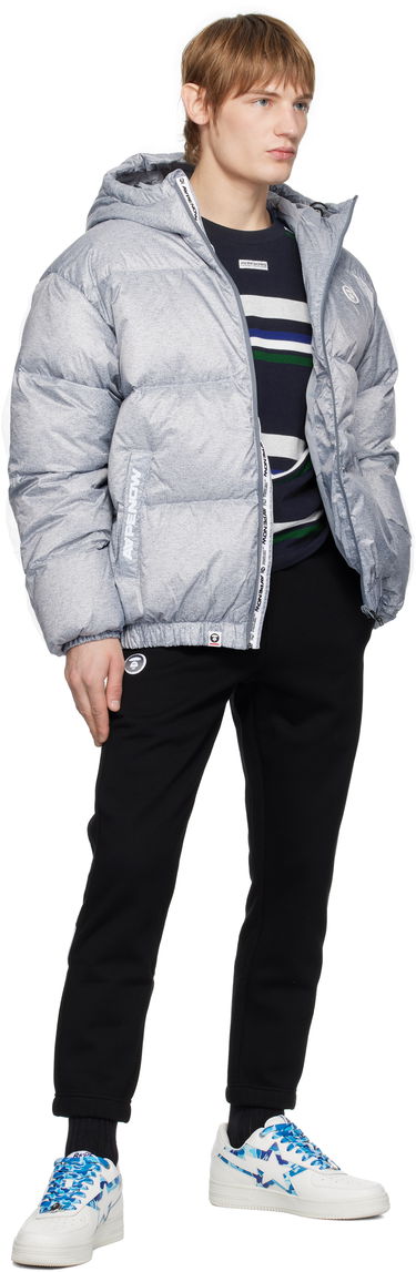 Пуховик AAPE by A Bathing Ape AAPE by A Bathing Ape 'AAPE NOW' Down Jacket Сірий | AAPDNM7654XANGY2, 3