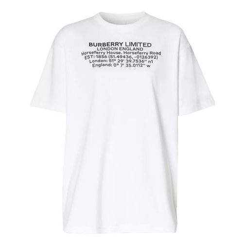 Футболка Burberry Short Sleeve Graphic T-Shirt білий | 8024629
