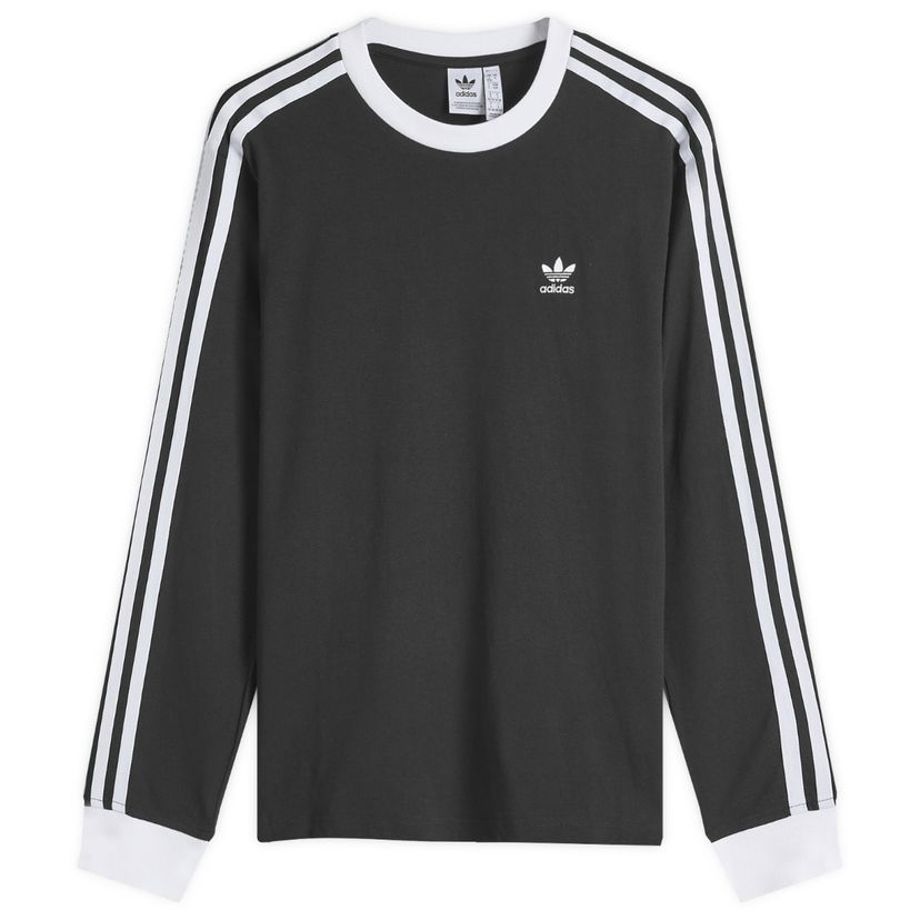 Футболка adidas Originals 3 Stripe Regular Long Sleeve T-Shirt чорний | JC5774