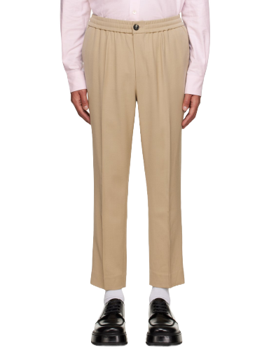 Штани AMI Elasticized Trousers бежевий | HTR206.VI0007