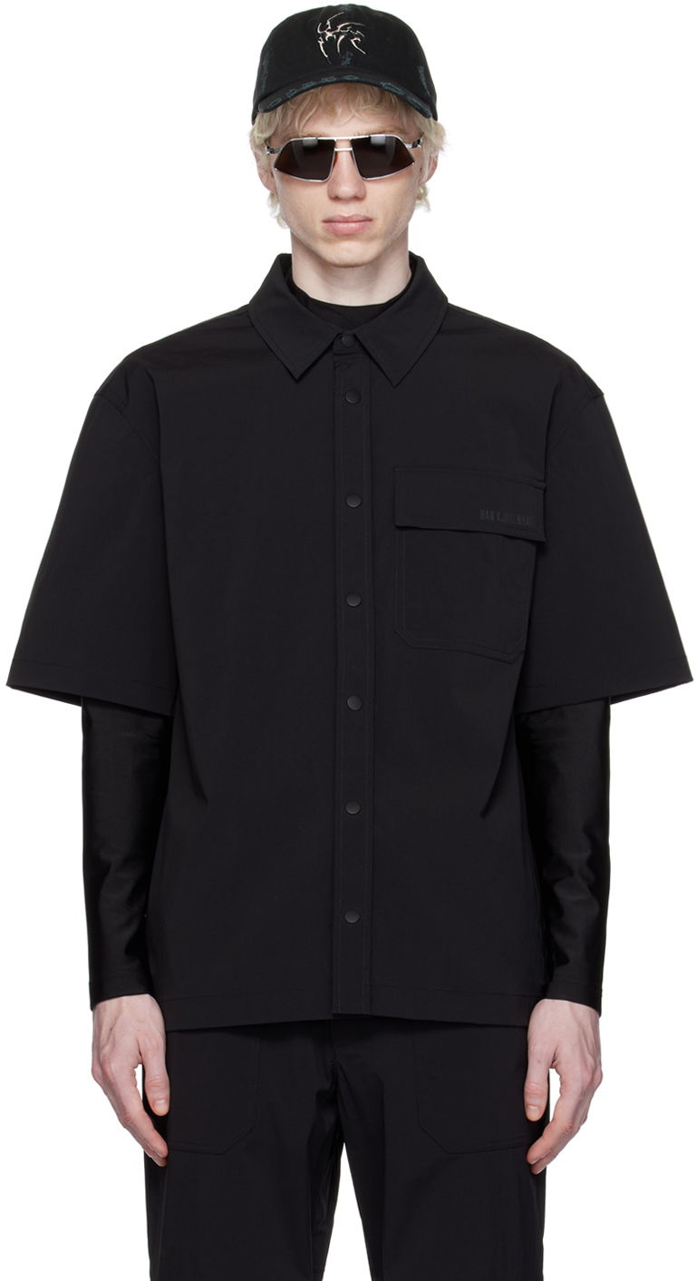 Сорочка Han Kjøbenhavn Han Kjobenhavn Bonded Shirt чорний | M-132712