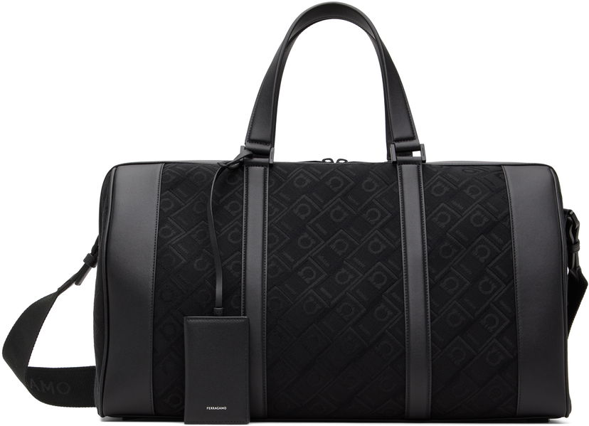Дорожня сумка FERRAGAMO Monogram Duffle Bag чорний | 775972