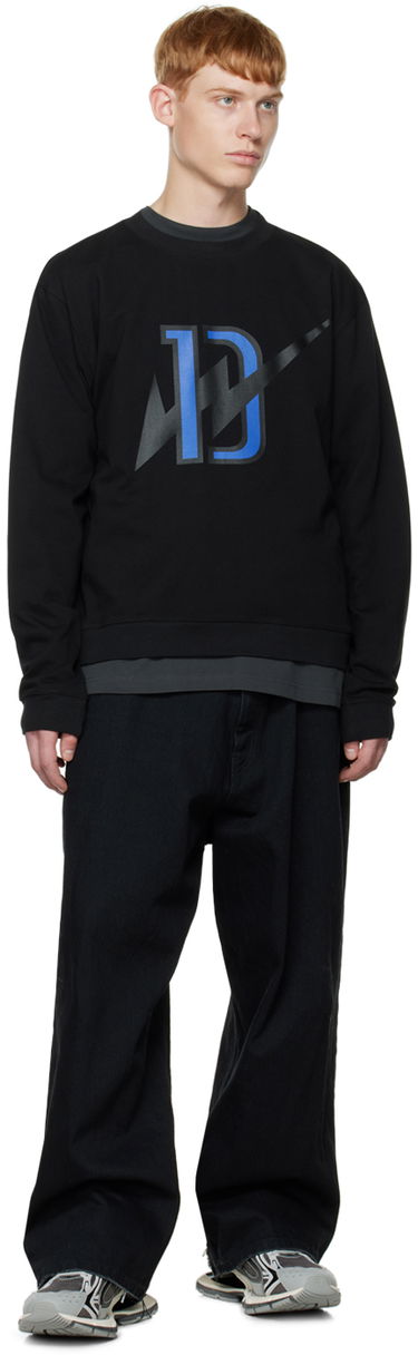 Світшоти We11done Thunder Graphic Sweatshirt чорний | WD-TS3-22-808-U-BK, 3