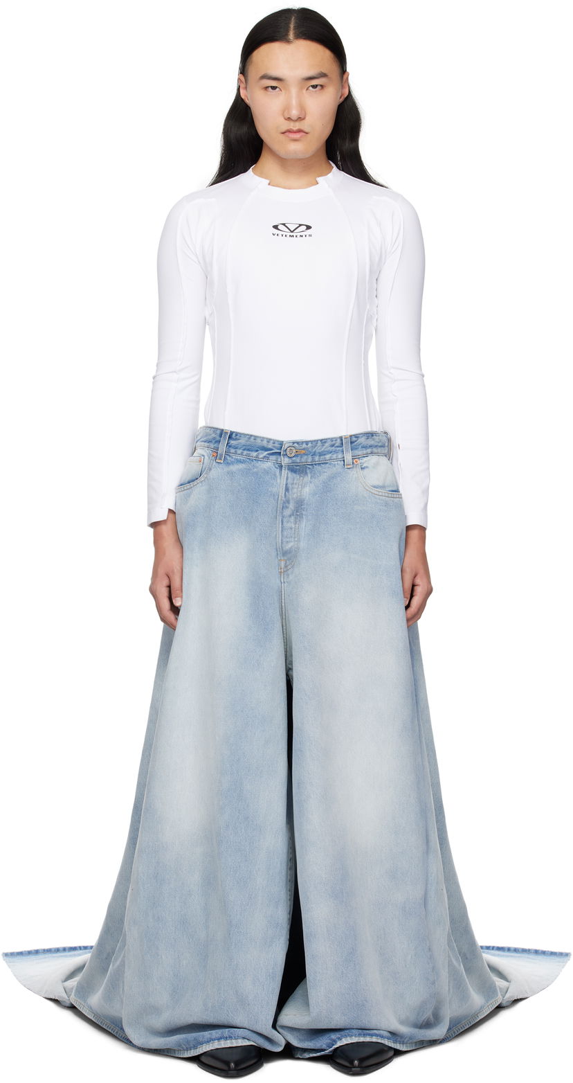 Джинси VETEMENTS Vetements Train Jeans Синій | UA66PA500L