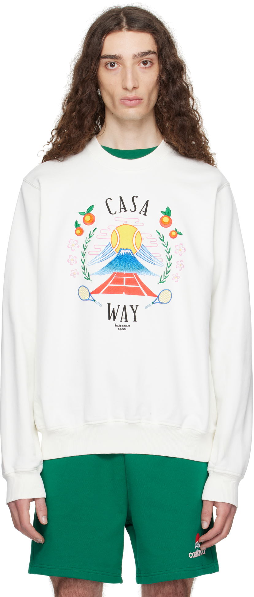 Світшоти Casablanca Casablanca 'Casa Way' Sweatshirt білий | MPF25-JTP-293-03