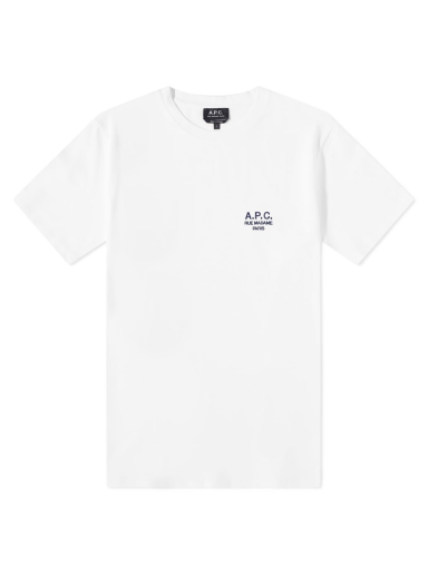 Футболка A.P.C. Raymond Embroidered Logo Tee білий | COEZC-H26840-AAB
