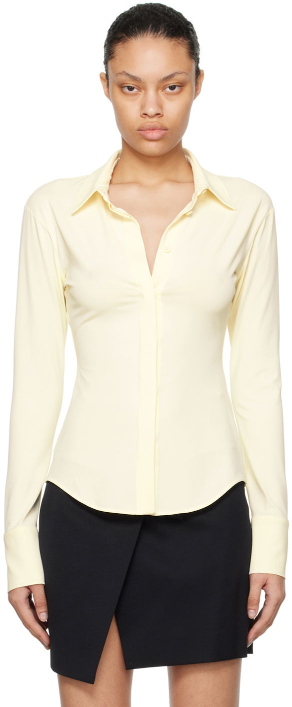 Сорочка The Attico Attico Elton Fitted Shirt Жовтий | 241WCH21 A014