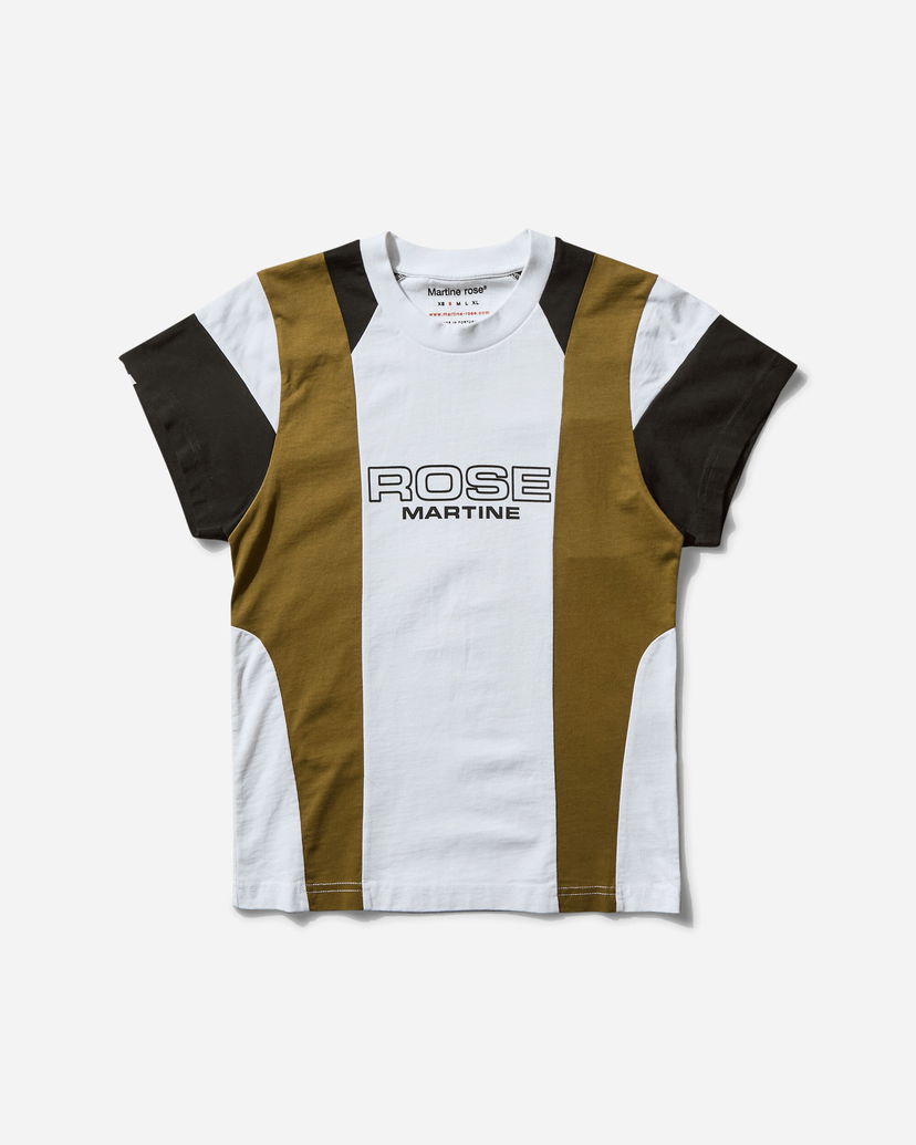 Футболка Martine Rose Martine Rose Shrunken Panelled T-Shirt Різнокольоровий | 652JE01000D