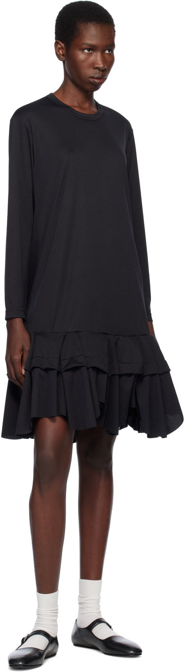 плаття Comme des Garçons Comme des Garçons Midi Dress with Ruffles чорний | RO-T009-051-1, 3