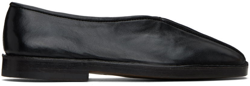Кросівки та взуття LEMAIRE LEMAIRE Flat Piped Slippers чорний | FO0006 LL0023
