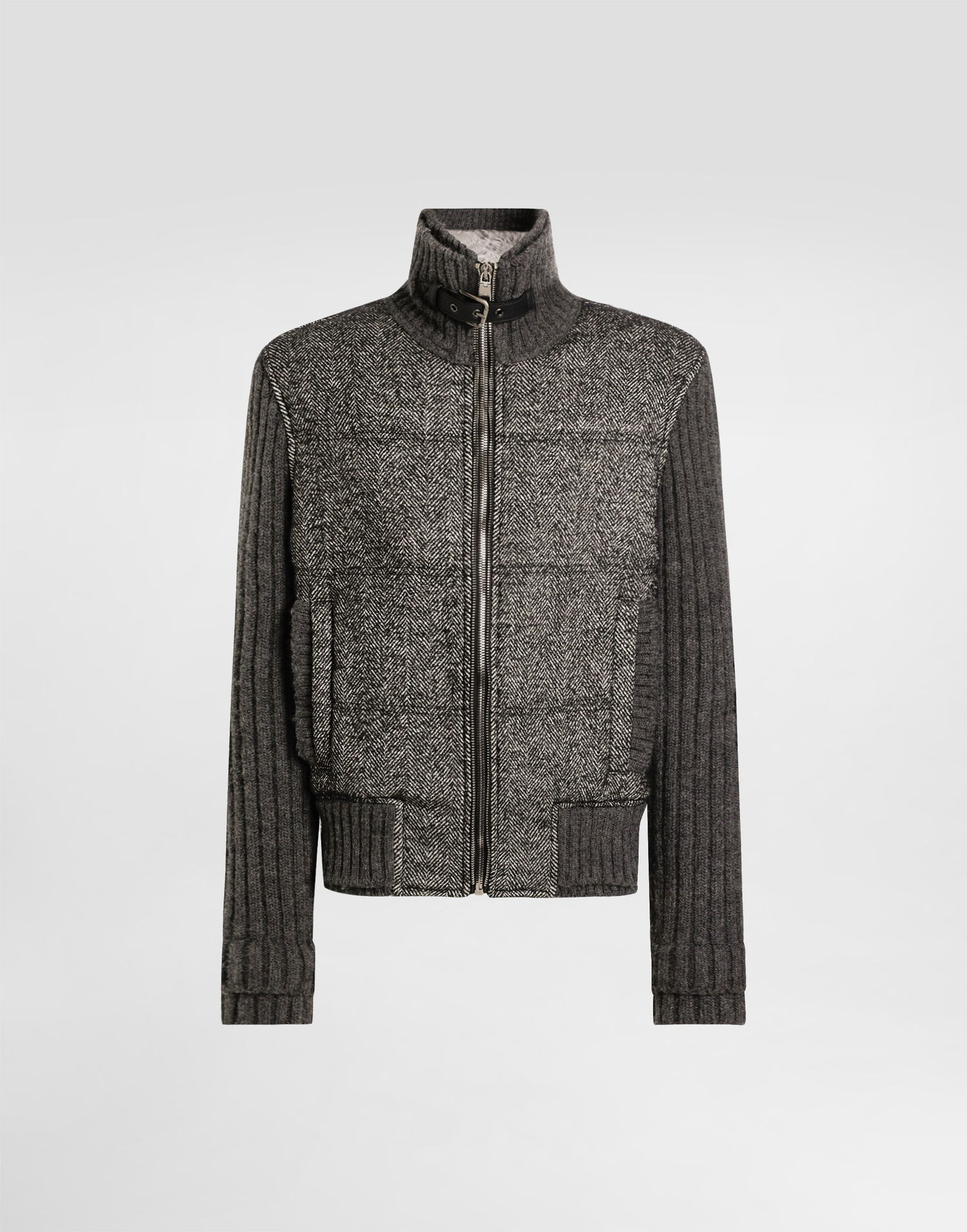 Куртка Dolce & Gabbana Dolce & Gabbana Houndstooth Knit Jacket Сірий | G9BVSTGJ846N0352, 0