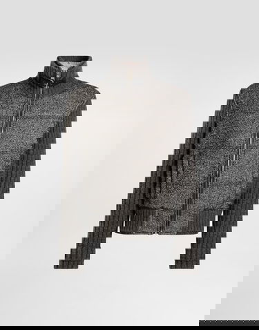Куртка Dolce & Gabbana Dolce & Gabbana Houndstooth Knit Jacket Сірий | G9BVSTGJ846N0352, 0