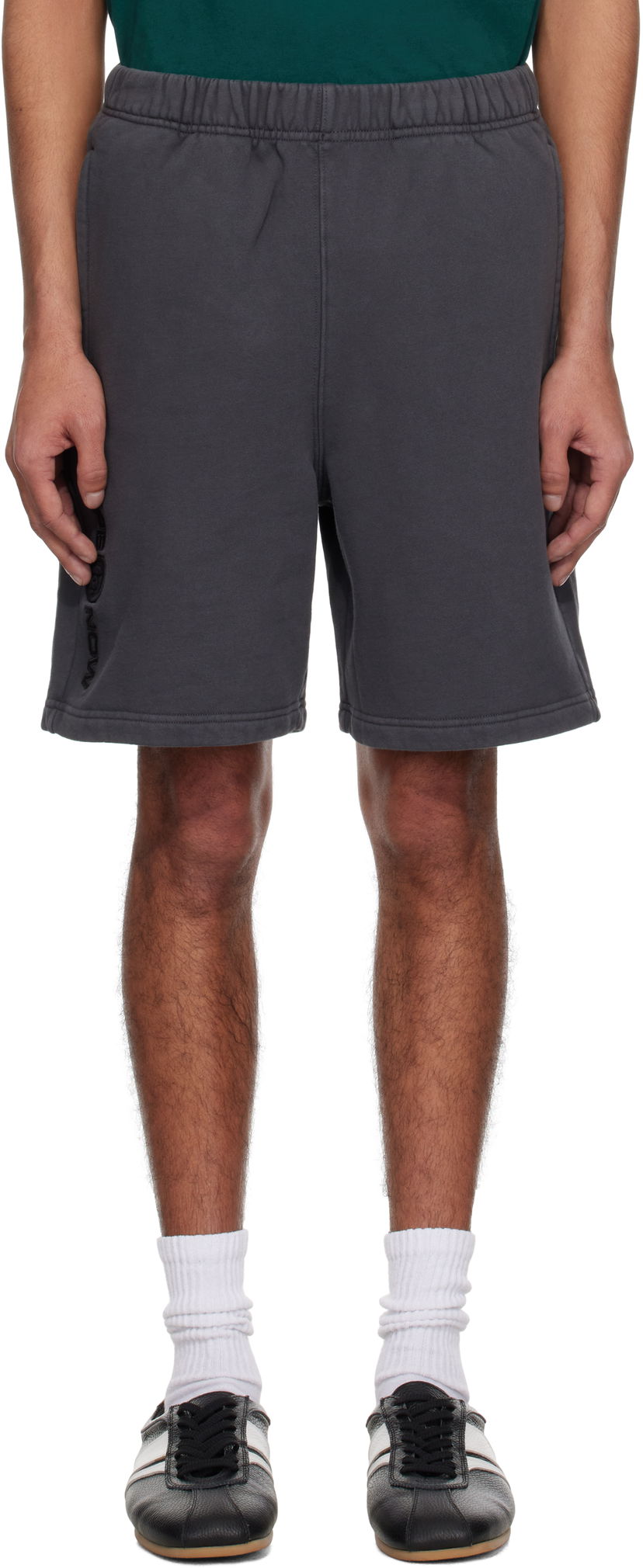 Шорти AAPE by A Bathing Ape AAPE by A Bathing Ape 'AAPE Now' Sweat Shorts Сірий | AAPSPMB678XXNBKL