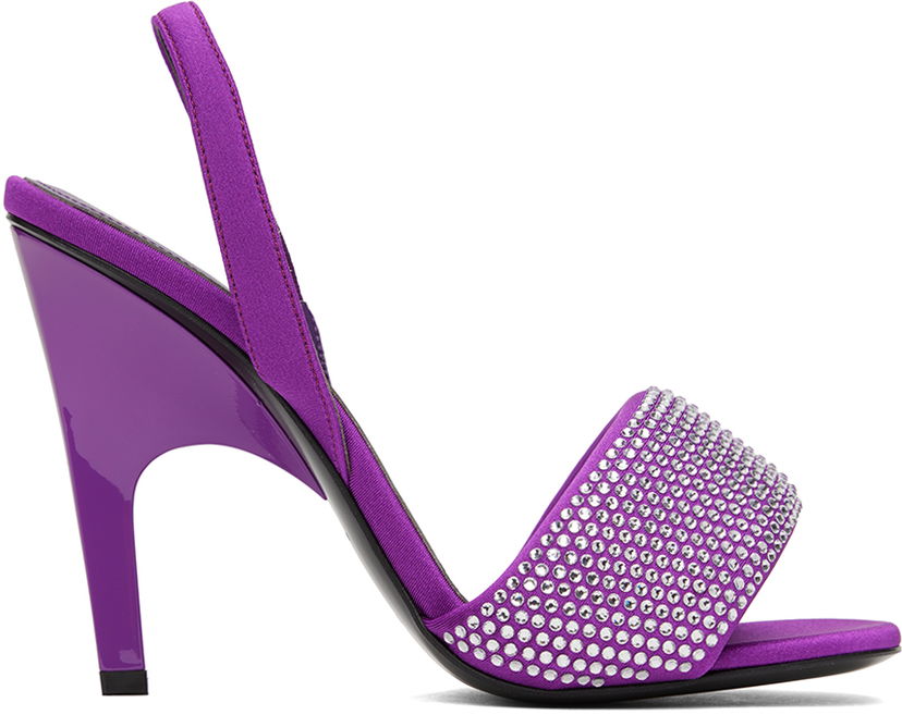 Догляд за взуттям The Attico Attico Rem Heeled Sandals Фіолетовий | 236WS522 PA45T