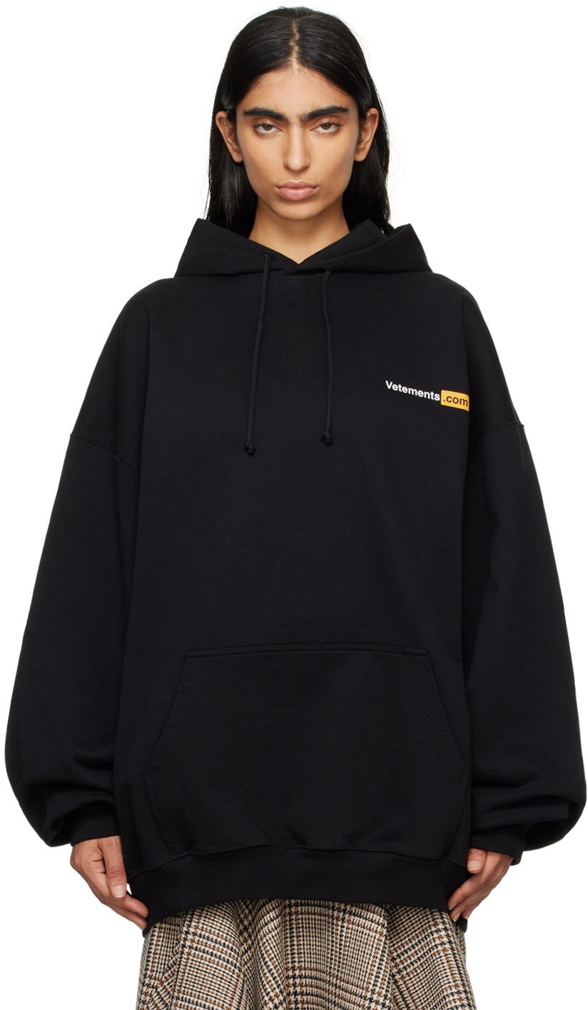 Світшоти VETEMENTS Black Xxx Logo Hoodie чорний | UA65HD310B