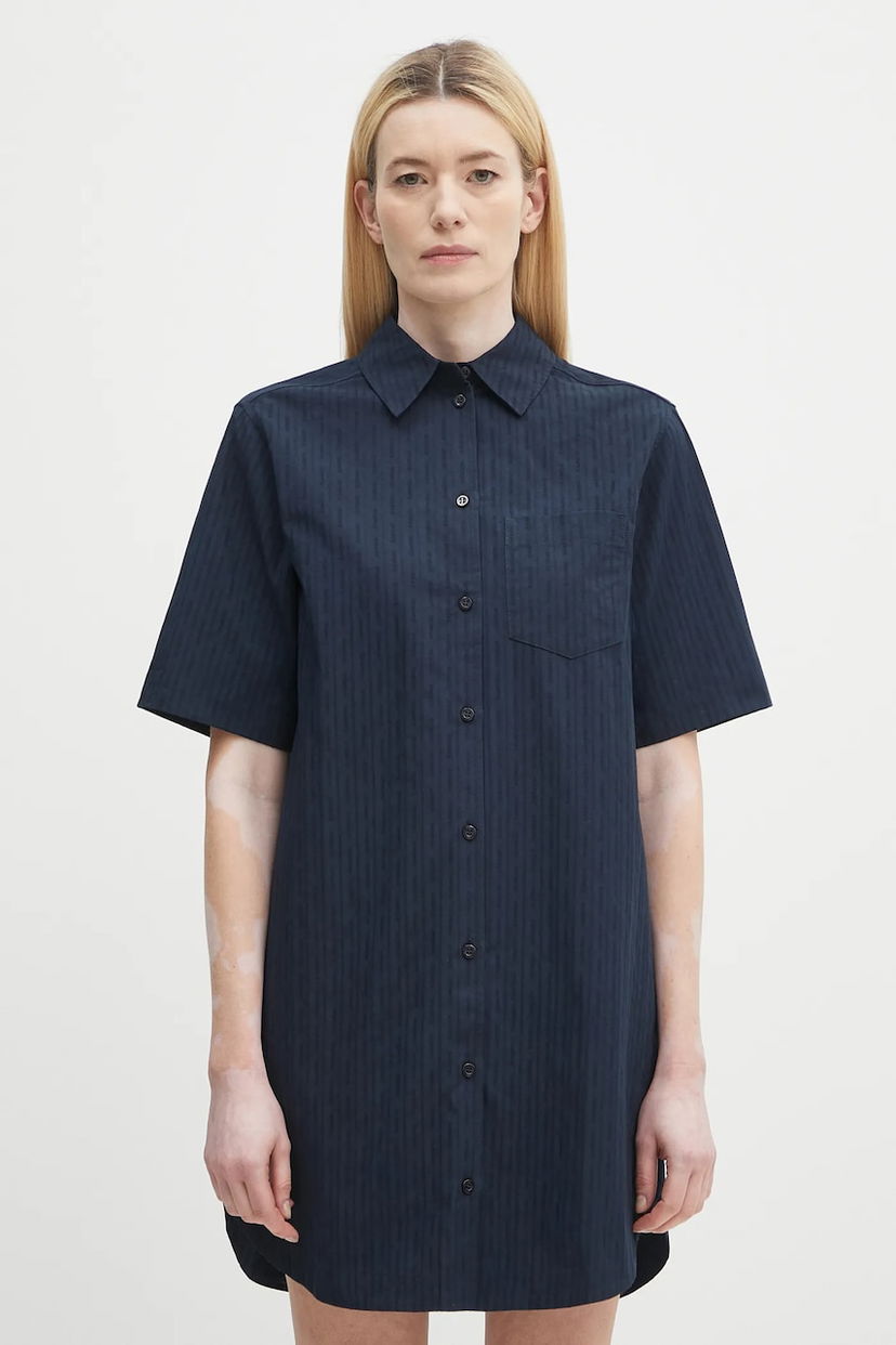 плаття Samsoe Samsoe Samsoe Samsoe SATINA Mini Shirt Dress темно-синій | F25200080