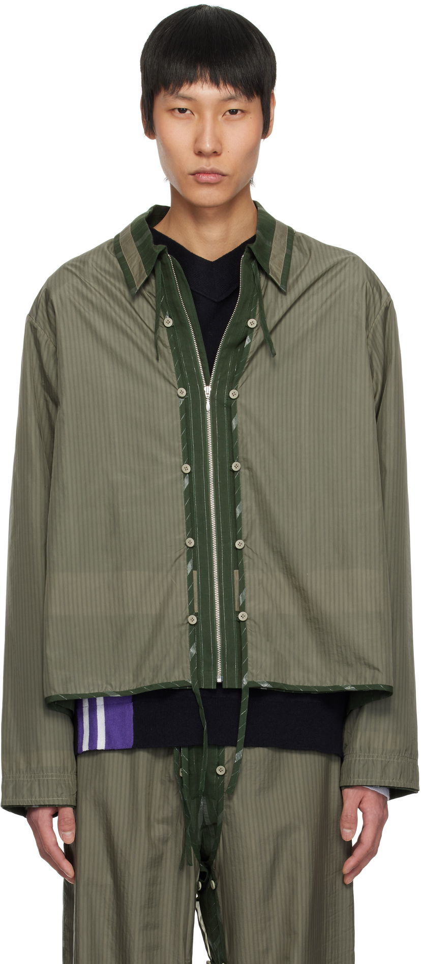 Сорочка Craig Green Craig Green Layered Shell Jacket Зелений | CGSS25CWOSHI54