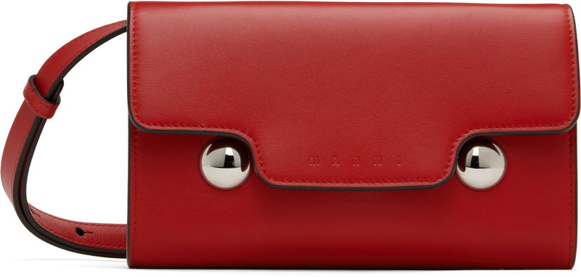 Гаманець Marni Marni Leather Trunkaroo Bag Червоний | PHMO0041U0 P6948