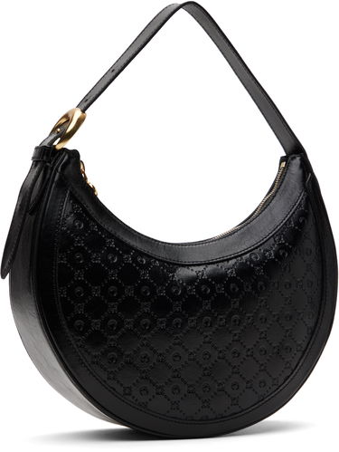 Сумочка Marine Serre Marine Serre Moonogram Embossed Leather Eclips Bag чорний | WBA020A CLEA0051, 1