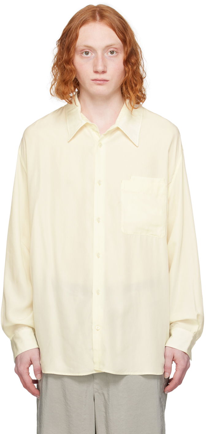 Сорочка LEMAIRE Lemaire Patch Pocket Shirt Жовтий | SH1089 LF1126