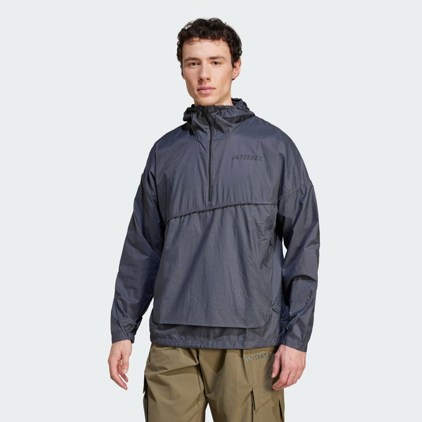 Вітровка adidas Performance Terrex Xploric Wind Anorak Сірий | JD8427