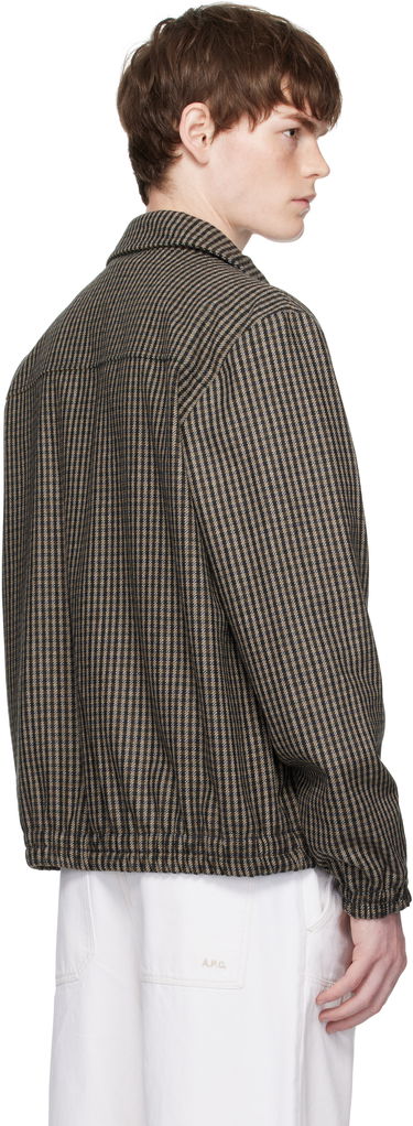 Куртка A.P.C. A.P.C. Gilbert Houndstooth Zip Jacket Коричневий | WOASP-M32018, 2