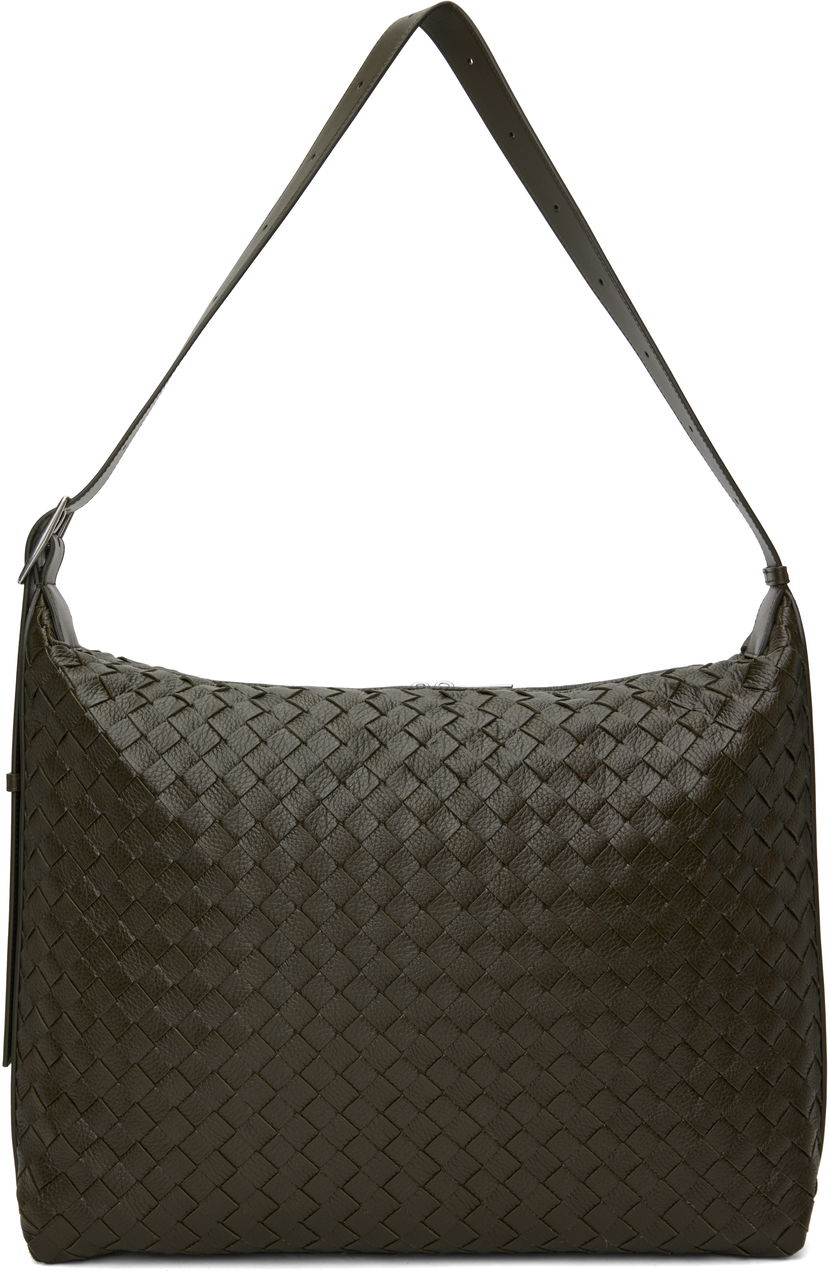 Дорожня сумка Bottega Veneta Bottega Veneta Woven Leather Traveller Bag Зелений | 806974 V4TD1 3386